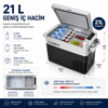 Dometic CFF20 21 litre geniş iç hacimli taşınabilir kompresörlü araç buzdolabı