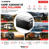 Dometic CFF70DZ dijital sıcaklık kontrol paneli ve kullanıcı ekranı