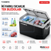 Dometic CFF70DZ çift bölmeli geniş iç hacmi ve LED aydınlatmalı soğutma bölmeleri