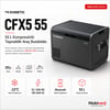 Dometic CFX5 55 55 litre kompresörlü taşınabilir araç buzdolabı ön görünümü