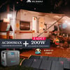 Karavan Paketi | Bluetti AC200MAX Taşınabilir Güç Kaynağı | 2X 200W Katlanabilir Güneş Paneli