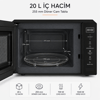 MOBORV B20B 20 L iç hacim ve 255 mm döner cam tabla