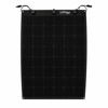 TommaTech 170 Watt Yarı Esnek Dark Serisi Güneş Paneli ön görünüm.