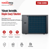 TommaTech Titan Serisi 13 kW monofaze hava kaynaklı ısı pompası arka görünüm tanıtım görseli