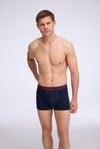  Erkek Lacivert - Kırmızı - Baskılı 3 lü Boxer  - US.01.80582 552