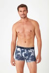 U.S. Polo Assn. Erkek Lacivert Batik Tekli Boxer - US.01.80214 244