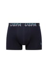 U.S. Polo Assn. 80651 200 Siyah - Siyah -Lacivert 3 lü Boxer  - US.01.80651.INT 200 515