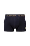 U.S. Polo Assn. Erkek  201 Lacivert - Lacivert - Lacivert 3 lü Boxer  - US.01.80650.INT 240