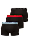 U.S. Polo Assn. Erkek 301 Siyah 3 lü Boxer  - US.01.80653.INT 320