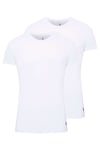 U.S. Polo Assn. Erkek Beyaz 2 Li Yuvarlak Yaka Atlet - US.01.80196 120