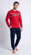 U.S. Polo Assn. Erkek Kırmızı Pijama Takım  - US.01.19089.26K 160
