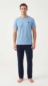 U.S. Polo Assn. Erkek Mavi Pijama Takım  - US.01.18860.INT 180