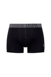 U.S. Polo Assn. Erkek Siyah -Siyah - Antrasit 3 lü Boxer  - US.01.80655.INT 550