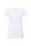 U.S. Polo Assn. Kadın Beyaz Kısa Kollu Yuvarlak Yaka T-Shirt - US.B1.66002 120