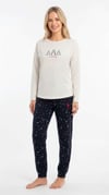 U.S. Polo Assn. Kadın Ekru Pijama Takım  - US.01.20343.26K 102