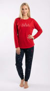 U.S. Polo Assn. Kadın Kırmızı Pijama Takım  - US.01.20343.26K 160
