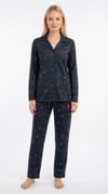 U.S. Polo Assn. Kadın Lacivert Pijama Takım  - US.01.20344.26K 240