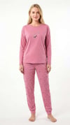 U.S. Polo Assn. Kadın Pembe Pijama Takım  - US.01.20326.26K 300