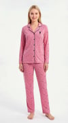 U.S. Polo Assn. Kadın Pembe Pijama Takım  - US.01.20327.26K 300