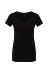 U.S. Polo Assn. Kadın Siyah Derin Yuvarlak Yaka T-Shirt - US.B1.66003 140