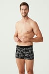 USPA Erkek Antrasit Melanj - Siyah - Gri Melanj  3 LÜ Boxer - US.01.80338 384