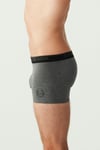 USPA Erkek Antrasit Melanj - Siyah 3 LÜ Boxer - US.01.80304 383