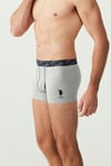 USPA Erkek Kırmızı - Gri Melanj - Lacivert 3 LÜ Boxer - US.01.80336 427