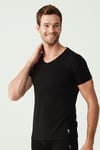 USPA Erkek Siyah 2 Lİ V Yaka Atlet - US.01.80194 140