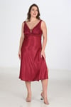 Ahu 2li Bordo Sabahlık Takımı Bigsize 6229
