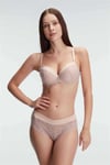 Anıl 4834 Destekli Balenli Kaplı Dantel Detaylı Sütyen Slip İç Çamaşırı Takımı