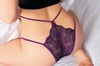 Aria's Closet Dantel İşlemeli 2 İpli Mor Fantezi Külot