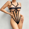 Aria's Closet Fantezi Lastik Body Harness Siyah