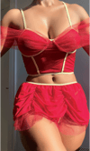 Aria's Closet Mini Etekli Fantezi Bustiyerli Takım