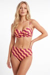 Arias Closet Renkli Straplez Yüksek Bel Bikini Takımı
