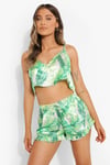 Aria's Closet Yeşil Fırfırlı Şortlu Pijama Takımı