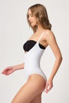 BEYAZ MI Emay 2043 Göğsü Açık Agraflı Body Korse