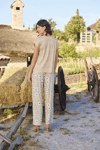 Çiçek Deseni V Yaka Pijama Takımı