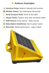 Elektrikli Çit Teli Sistemi Seti Güneş Panelli-30 Dönüme Kadar Ayı Domuz Kurt Için Etkili Koruma
