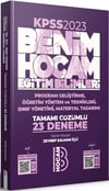 Benim Hocam 2023 KPSS Eğitim Bilimleri PG, ÖYT, Sınıf Yönetimi, Materyal Tasarımı Tamamı Çözümlü 23 Deneme