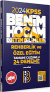 Benim Hocam 2024 Eğitim Bilimleri Rehberlik ve Özel Eğitim Tamamı Çözümlü 24 Deneme