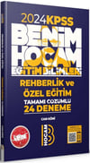 Benim Hocam 2024 Eğitim Bilimleri Rehberlik ve Özel Eğitim Tamamı  Çözümlü 24 Deneme