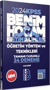 Benim Hocam 2024 KPSS Eğitim Bilimleri Öğretim Yöntem ve Teknikleri Tamamı Çözümlü 24 Deneme
