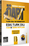Benim Hocam 2024 ÖABT Türk Dili ve Edebiyatı Eski Türk Dili Video Ders Notları BENGİ 1