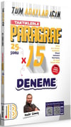 Benim Hocam Tüm Adaylar İçin Taktiklerle Paragraf Tamamı Video Çözümlü 15 Deneme