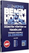 Benim Hocam Yayınları 2024 KPSS Eğitim Bilimleri Öğretim Yöntem ve Teknikleri Tamamı Çözümlü 24 Deneme