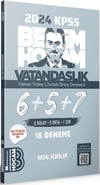 Benim Hocam Yayınları 2024 KPSS Vatandaşlık Tamamı Çözümlü 6+5+7  Deneme