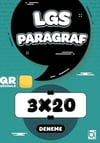 Bigelio Yayıncılık 8. Sınıf LGS Paragraf 3x20 Deneme