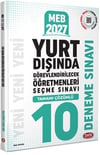 Data 2027 MEB Yurt Dışında Görevlendirilecek Öğretmenleri Seçme Sınavı Tamamı Çözümlü 10 Deneme Sınavı