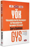 Data Yayınları 2022 GYS YÖK Yükseköğretim Üst Kuruluşları Soru Bankası