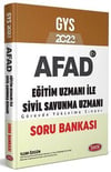 Data Yayınları 2023 GYS AFAD Eğitim Uzmanı İle Sivil Savunma Uzmanı Soru Bankası